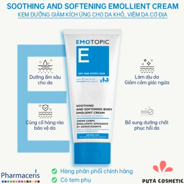 Kem dưỡng ẩm Pharmaceris Emotopic Soothing Softening 200ml - Giảm kích ứng, chỉ 825.000 VND