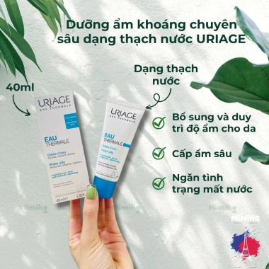 Kem dưỡng ẩm Uriage Water Jelly 40ml - Da mềm mịn, căng mọng, giảm giá 590k