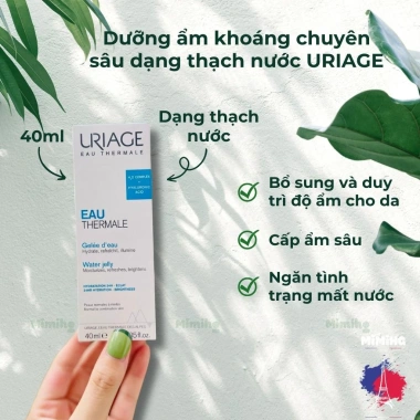 Kem dưỡng ẩm Uriage Water Jelly 40ml - Da mềm mịn, căng mọng, giảm giá 590k