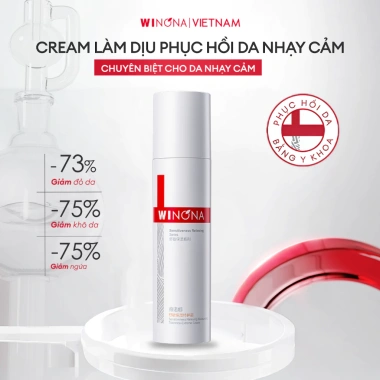 Kem Dưỡng Ẩm Winona 50g - Dưỡng ẩm, Làm Dịu, Phục hồi Da Nhạy Cảm Giảm Đỏ Rát