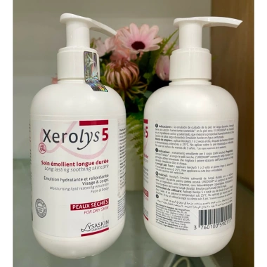 Kem Dưỡng Ẩm Xerolys 5 Lysaskin 200ml – Urea 5% Phục Hồi Da Khô, Bong Tróc, Ngứa, Dùng Cho Mặt & Toàn Thân Giá 330.000 VND 3 Kem Dưỡng Ẩm Xerolys 5 Lysaskin 200ml – Urea 5% Phục Hồi Da Khô, Bong Tróc, Ngứa, Dùng Cho Mặt & Toàn Thân Giá 330.000 VND 3