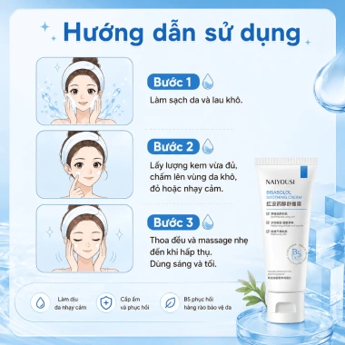 Kem dưỡng B5 YOUNAISI Bisabolol 40ml - Dưỡng ẩm, làm dịu da khô, nhạy cảm, nhờn - Giá ưu đãi 158.000đ 9 Kem dưỡng B5 YOUNAISI Bisabolol 40ml - Dưỡng ẩm, làm dịu da khô, nhạy cảm, nhờn - Giá ưu đãi 158.000đ 9