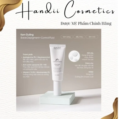 Kem Dưỡng Babe Depigment+ Control Fluid 40ml – Giảm đốm nâu, kiểm soát dầu, dưỡng ẩm sâu – 990.000đ