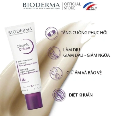 Kem dưỡng Bioderma Cicabio 400ml-100ml - Phục hồi da nhanh, giảm sẹo, giá ưu đãi 359.000 VND