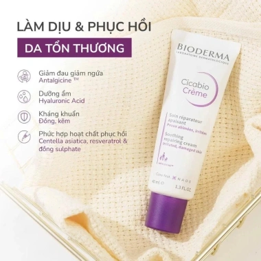 Kem dưỡng Bioderma Cicabio 400ml-100ml - Phục hồi da nhanh, giảm sẹo, giá ưu đãi 359.000 VND