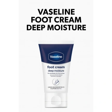 Kem dưỡng chân Vaseline 55g - Độ ẩm sâu, hấp thụ nhanh, chăm sóc gót & bàn chân, giảm 21%