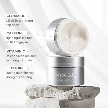 Kem Dưỡng Cổ Arocell 80g: Mờ Nhăn, Cải Thiện Đàn Hồi, Dưỡng Ẩm Sâu, Giá 888.900₫