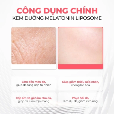 Kem Dưỡng Da Am to Pm 5% Melatonin Liposome 50ml – Chống lão hoá, Trắng da, Dưỡng ẩm sâu, Phục hồi – Giá 459k (giảm 23%)