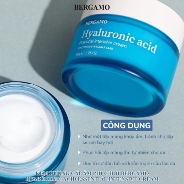 Kem dưỡng da Bergamo Hyaluronic Acid 50g - Dưỡng ẩm sâu, giảm nếp nhăn 235k