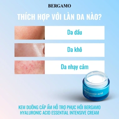 Kem dưỡng da Bergamo Hyaluronic Acid 50g - Dưỡng ẩm sâu, giảm nếp nhăn 235k 7 Kem dưỡng da Bergamo Hyaluronic Acid 50g - Dưỡng ẩm sâu, giảm nếp nhăn 235k 7