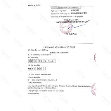 Kem Dưỡng Da Chống Lão Hóa Ceno Meso B5 30g - Giữ Ẩm, Phục Hồi Da Hư Tổn, Giá ưu đãi 175.419 VND 2