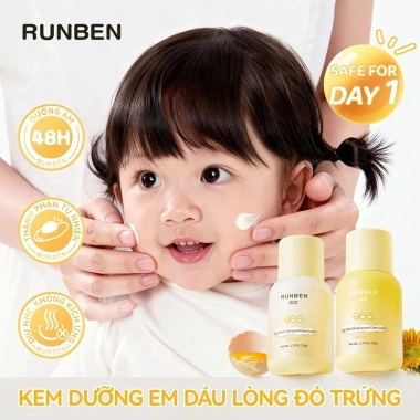 Kem dưỡng da mặt cho bé 0 tuổi 50g - Dưỡng ẩm sâu, làm dịu da nhạy cảm, không gây kích ứng
