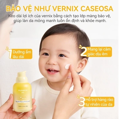 Kem dưỡng da mặt cho bé 0 tuổi 50g - Dưỡng ẩm sâu, làm dịu da nhạy cảm, không gây kích ứng 5