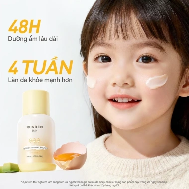 Kem dưỡng da mặt cho bé 0 tuổi 50g - Dưỡng ẩm sâu, làm dịu da nhạy cảm, không gây kích ứng 6