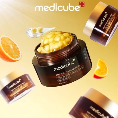 Kem dưỡng da Medicube Vitamin C Cream – Dưỡng ẩm ban đêm, phục hồi da, 370k
