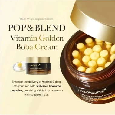 Kem dưỡng da Medicube Vitamin C Cream – Dưỡng ẩm ban đêm, phục hồi da, 370k
