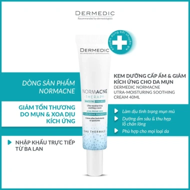 Kem Dưỡng Da Mụn Dermedic Normacne Ultra Moisturising Soothing Cấp Ẩm, Làm Dịu - 789.000đ 3