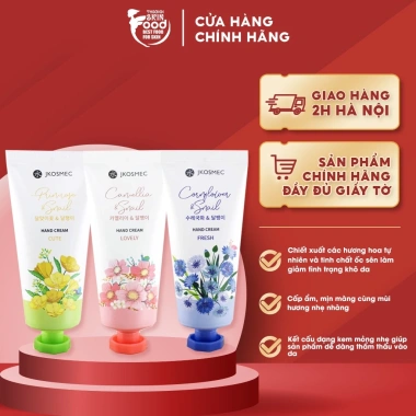 Kem Dưỡng Da Tay Hàn Quốc Jkosmec 100ml - Dưỡng ẩm, mùi hoa, chỉ 47.000₫