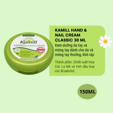 Kem dưỡng da tay & toàn thân Kamill Classic Cream – Dưỡng ẩm sâu, làm mềm da, giá 152k Kem dưỡng da tay & toàn thân Kamill Classic Cream – Dưỡng ẩm sâu, làm mềm da, giá 152k