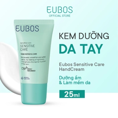 Kem Dưỡng Da Tay và Móng EUBOS - Dưỡng ẩm không nhờn, bảo vệ da mềm mịn, phù hợp da nhạy cảm - Giá 151.000đ