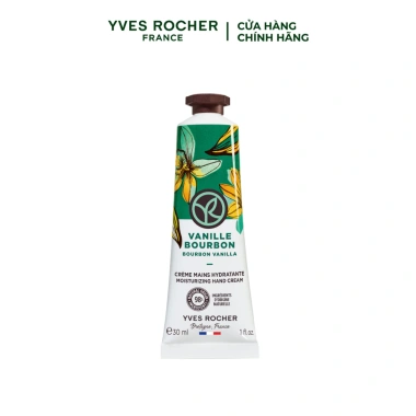 Kem dưỡng da tay Yves Rocher Bourbon Vanilla 30ml - Dưỡng ẩm sâu, hương vani ngọt ngào, da mềm mịn