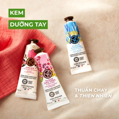 Kem dưỡng da tay Yves Rocher Bourbon Vanilla 30ml - Dưỡng ẩm sâu, hương vani ngọt ngào, da mềm mịn