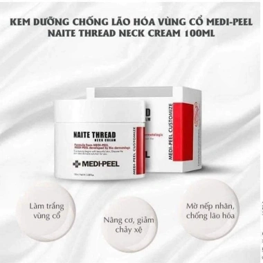 Kem dưỡng da vùng cổ MEDIPEEL sợi Naite cao cấp 100ml chống lão hóa Giá chỉ 379.000₫