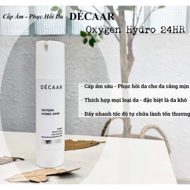 Kem Dưỡng Decaar Oxygen Hydro 24h Fullsize - Dưỡng Ẩm, Phục Hồi, Cung Cấp Oxy Tươi, Giá Khuyến Mãi 1.453.115₫ 3 Kem Dưỡng Decaar Oxygen Hydro 24h Fullsize - Dưỡng Ẩm, Phục Hồi, Cung Cấp Oxy Tươi, Giá Khuyến Mãi 1.453.115₫ 3