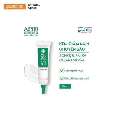 Kem Dưỡng Giảm Mụn Acnes Blemish Clear Cream 10gr - Giá 54k, Xóa Mụn Nhanh