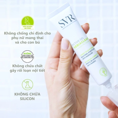 Kem dưỡng giảm mụn SVR Sebiaclear Gel 40ml - Ngừa thâm, kiểm dầu, chỉ 455.000đ