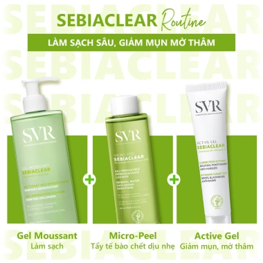 Kem dưỡng giảm mụn SVR Sebiaclear Gel 40ml - Ngừa thâm, kiểm dầu, chỉ 455.000đ