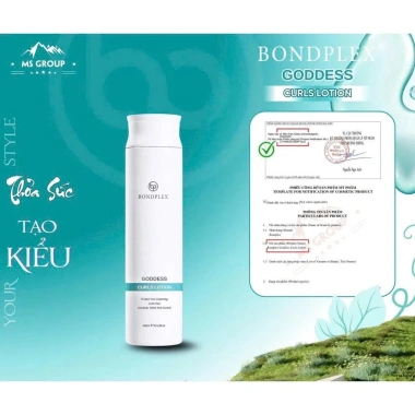 Kem dưỡng giữ nếp Goddes Curls Lotion Bondplex - Tạo kiểu tóc uốn, giảm 264k