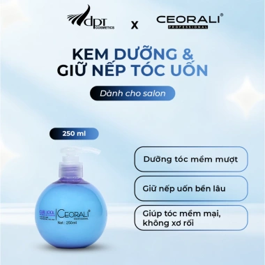 Kem dưỡng giữ nếp tóc uốn Ceorali 250ml: bóng mượt, không bết dính, giảm giá 65k 2