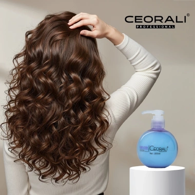 Kem dưỡng giữ nếp tóc uốn Ceorali 250ml: bóng mượt, không bết dính, giảm giá 65k 8