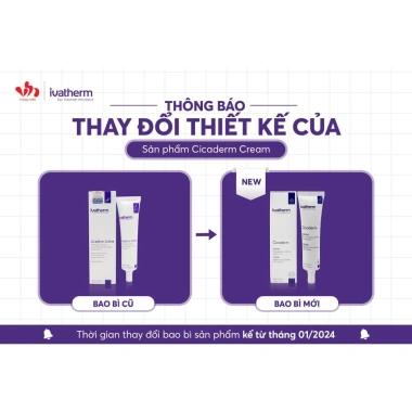 Kem dưỡng Ivatherm Cicaderm Cream - Phục hồi, tái tạo da, ngăn sẹo, 613.470 VND 2