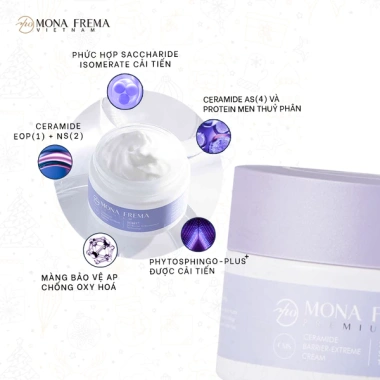 Kem dưỡng khoá ẩm MONA FREMA CMS Ceramide SC-Barrier 50ml - Giảm 20%, bảo vệ da 2 Kem dưỡng khoá ẩm MONA FREMA CMS Ceramide SC-Barrier 50ml - Giảm 20%, bảo vệ da 2