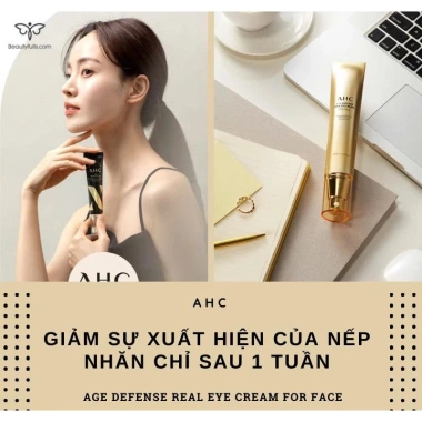 Kem Dưỡng Mắt AHC Age Defense Real Eye Cream 40ml - Chống lão hoá, dưỡng ẩm, giá chỉ 340k VND