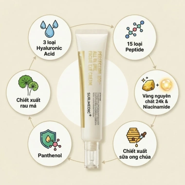Kem Dưỡng Mắt Sur.Medic Perfection 100 35ml - Dưỡng ẩm, giảm nếp nhăn, giá ưu đãi 439.000₫