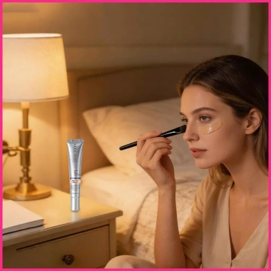 Kem dưỡng mắt tức thì 20g Buraivn - Dưỡng săn chắc, làm dịu da ban đêm, kèm cọ massage, giá ưu đãi 104.500đ