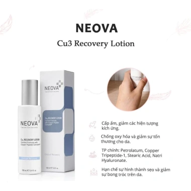 Kem dưỡng Neova Cu3 Recovery Lotion 20-100ml - Phục hồi da, cấp ẩm sâu, tái tạo da, chỉ 299.000₫ 3