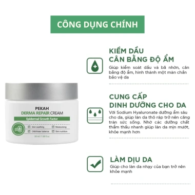 Kem Dưỡng PEKAH Derma Repair 50ml - Phục hồi, tái tạo da, giảm giá 330k