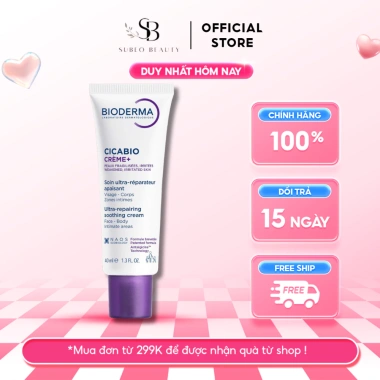 Kem dưỡng phục hồi da tổn thương Bioderma Cicabio Crème 40ml - Giá ưu đãi 299.000đ tại Subeo Beauty