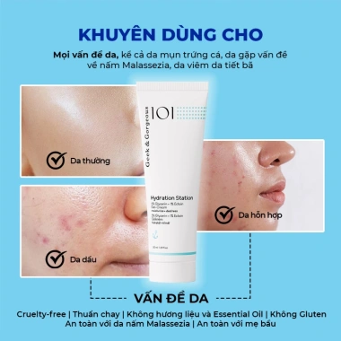 Kem Dưỡng Phục Hồi Gel Mỏng Nhẹ Geek&Gorgeous Hydration Station 50ml - Dưỡng ẩm sâu, chỉ 423k