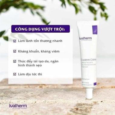 Kem dưỡng phục hồi Ivatherm Cicaderm Cream – Tái tạo da, ngăn ngứa, giá ưu đãi 489.000₫