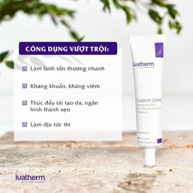 Kem dưỡng phục hồi Ivatherm Cicaderm Cream – Tái tạo da, ngăn ngứa, giá ưu đãi 489.000₫ 6 Kem dưỡng phục hồi Ivatherm Cicaderm Cream – Tái tạo da, ngăn ngứa, giá ưu đãi 489.000₫ 6