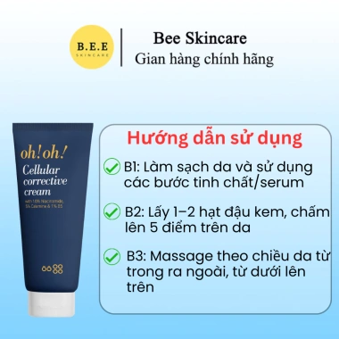 Kem Dưỡng Phục Hồi oh!oh! Cellular Corrective Cream - Cấp ẩm, Kiềm Dầu, Dưỡng Sáng Da Bee Skincare Giá 324.000₫ 3