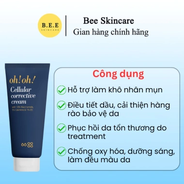 Kem Dưỡng Phục Hồi oh!oh! Cellular Corrective Cream - Cấp ẩm, Kiềm Dầu, Dưỡng Sáng Da Bee Skincare Giá 324.000₫ 4