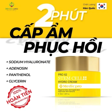 Kem Dưỡng Phục Hồi Tế Bào Gốc Medicpro Hàn Quốc 50ml - Dưỡng ẩm, Tái tạo da yếu hư tổn, Giá 630k