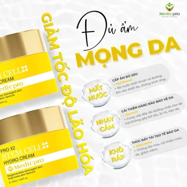 Kem Dưỡng Phục Hồi Tế Bào Gốc Medicpro Hàn Quốc 50ml - Dưỡng ẩm, Tái tạo da yếu hư tổn, Giá 630k