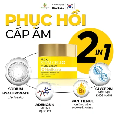 Kem Dưỡng Phục Hồi Tế Bào Gốc Medicpro Hàn Quốc 50ml - Dưỡng ẩm, Tái tạo da yếu hư tổn, Giá 630k